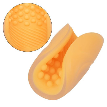 Calex Beaded Grip Masturbator - Orange