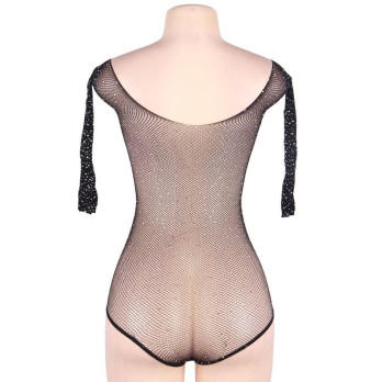 Subblime Long Sleeve Fishnet Teddy S/M