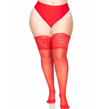 Leg Avenue Stay Ups Sheer Thigh Up Plus Size