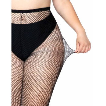 Leg Avenue Fishnet Pantyhose  Plus Size