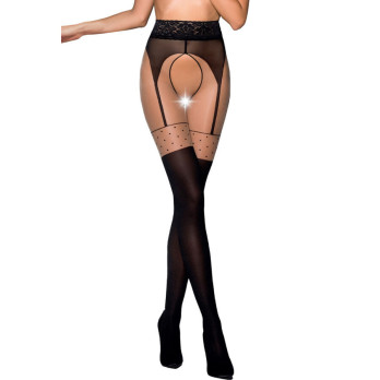 Passion - Tiopen 003 Stocking Black 3/4 (20/40 Den)