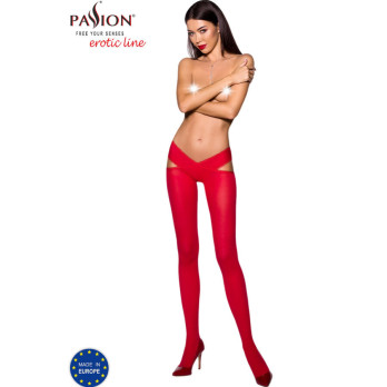 Passion - Tiopen 005 Stocking Red 1/2 (60 Den)