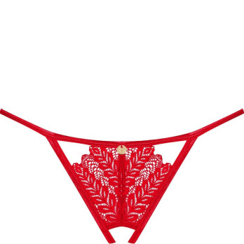 Obsessive - Ingridia Crotchless Thong Red Xs/S