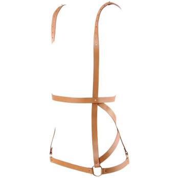 Bijoux Indiscrets Maze Arrow Dress Harness - Brown