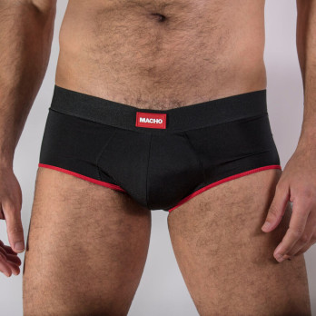 Macho Ms24A Slip Brief Dark Red S