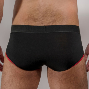 Macho Ms24A Slip Brief Dark Red S