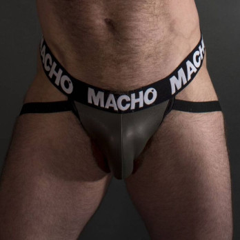 Macho - Mx27Gr Jock Gray Beige Leather S