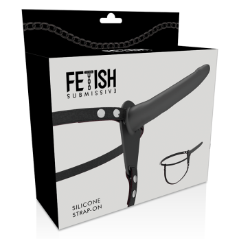 Fetish Submissive Silicone Strap-On Black 15Cm