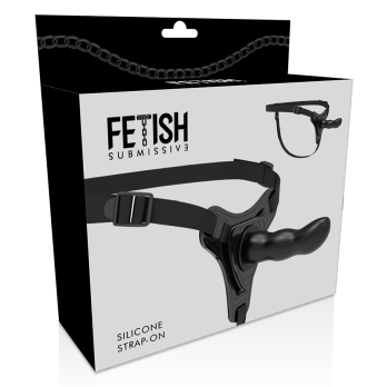 Fetish Submissive Silicone Strap-On Black 16Cm G-Spot