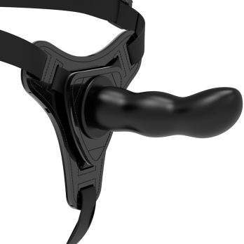 Fetish Submissive Silicone Strap-On Black 16Cm G-Spot