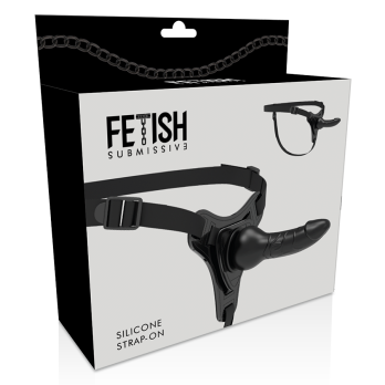 Fetish Submissive Silicone Strap-On Black 16Cm Realistic