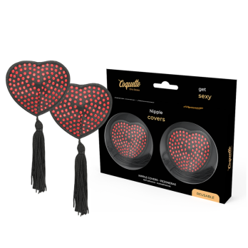 Coquette Chic DesireTrade - Red / Black Nipple Covers