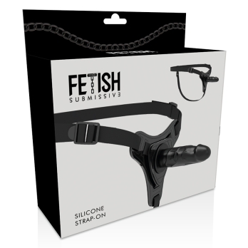 Fetish Submissive Silicone Strap-On Realistic - Black 15 Cm