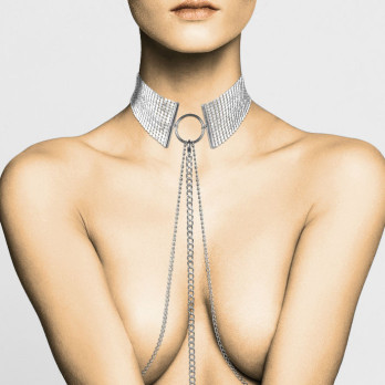 Désir Métallique Metallic Mesh Silver Collar