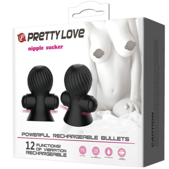 Pretty Love Stimulating Nipple Suckers 12 Modes Of Vibration