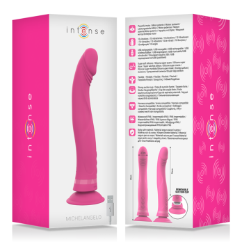 Intense™ - Michelangelo Dildo Vibrator Silicone Pink