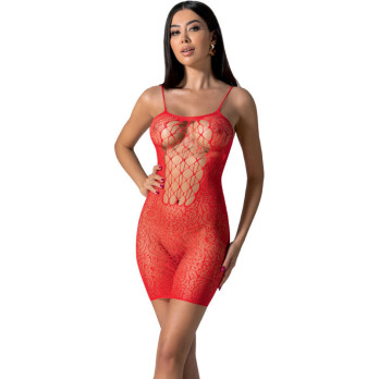 Passion - Bs096 Bodystocking Red One Size