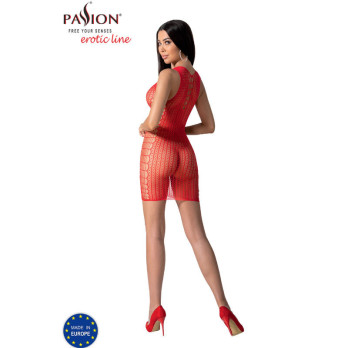 Passion - Bs097 Bodystocking Red One Size