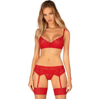 Obsessive - Ingridia Three Pieces Red M/L