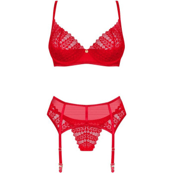 Obsessive - Ingridia Three Pieces Red M/L