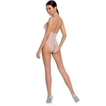 Passion Woman Bs087 Bodystocking - White One Size