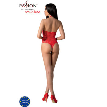 Passion - Bs094 Bodystocking Red One Size