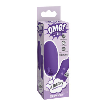 Omg Happy Powerful Lilac Vibrator Bullet