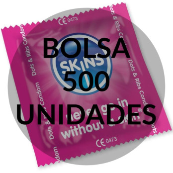 Skins Condoms Points  Strips Bag 500 Units