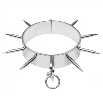 Metalhard Bdsm Slave Collar With Spikes