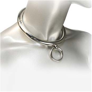 Metalhard Bdsm Necklace With Ring 10Cm