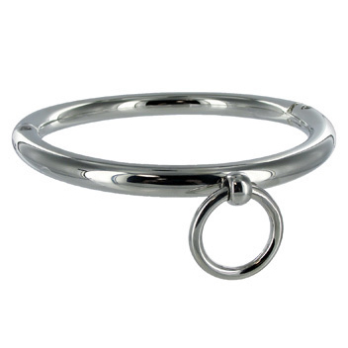 Metalhard Bdsm Necklace With Ring 10Cm