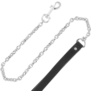 DarknessTrade - High Quality Leather Necklace With Leash