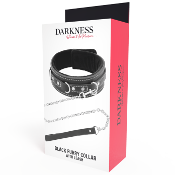 DarknessTrade - High Quality Leather Necklace With Leash