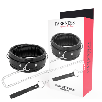 DarknessTrade - Soft Leather Necklace With Chain