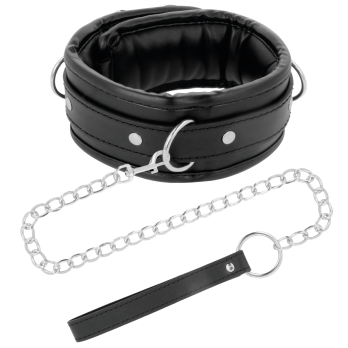 DarknessTrade - Soft Leather Necklace With Chain