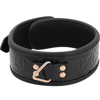 Begme™ - Black Edition Premium Vegan Leather Collar With Neoprene Lining