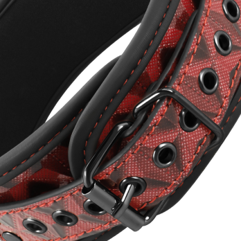 Begme™ - Red Edition Premium Vegan Leather Collar With Neoprene Lining