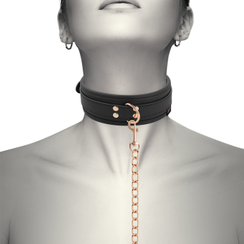 Coquette Chic DesireTrade - Fantasy Vegan Leather Necklace With Strap And Neoprene Lining