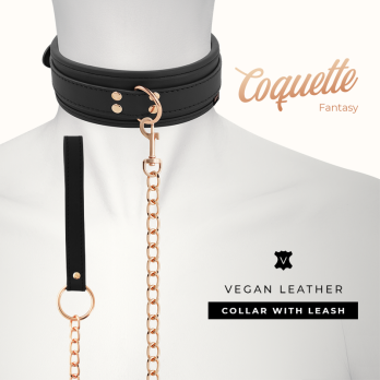 Coquette Chic DesireTrade - Fantasy Vegan Leather Necklace With Strap And Neoprene Lining