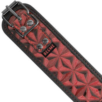 Begme™ - Red Edition Collar With Nipple Clamps With Neoprene Lining