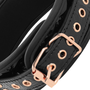 Begme™ - Black Edition Collar With Nipple Clamps With Neoprene Lining