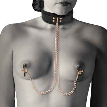 Coquette Chic DesireTrade - Fantasy Nipple Clamp Necklace With Neoprene Lining