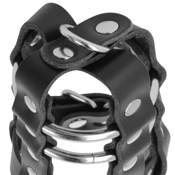 DarknessTrade - Leather Chastity Cage With Lock