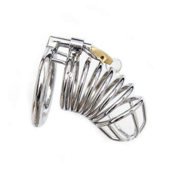 Ohmama Fetish Metal Chastity Lockable Cock Cage Size S