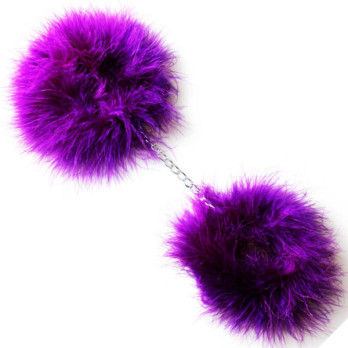 Secretplay Purple Marabou Handcuffs