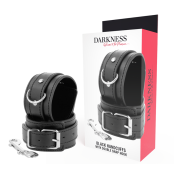 DarknessTrade - Black Adjustable Handcuffs With Double Reinforcement Tape