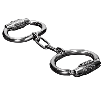 Metal Hard Handcuffs With Combination Lock