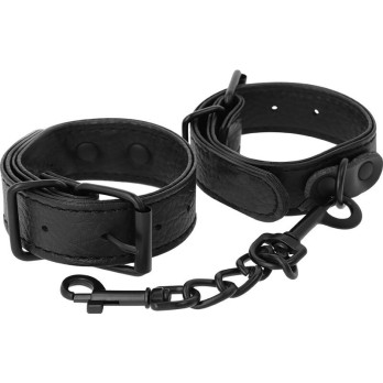 DarknessTrade - Wide Thin Textured Handcuffs