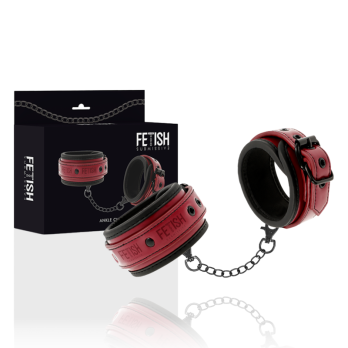 Fetish Submissive Dark Room Ankle Cuffs Vegan Leather