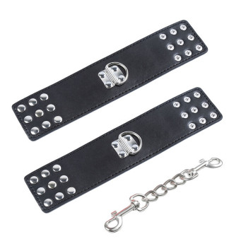 Ohmama Fetish Wrist Restraints Snap Fasten Metal